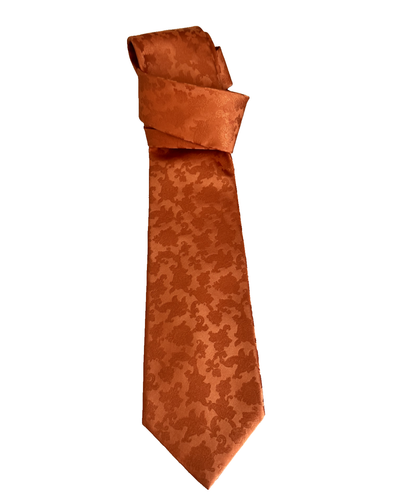 Stefano Ricci Orange Silk Tie - Picture 9 of 11