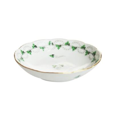 HEREND PE Parsley Fruit Bowl Tableware Kitchenware Wedding Gift Green Japan New