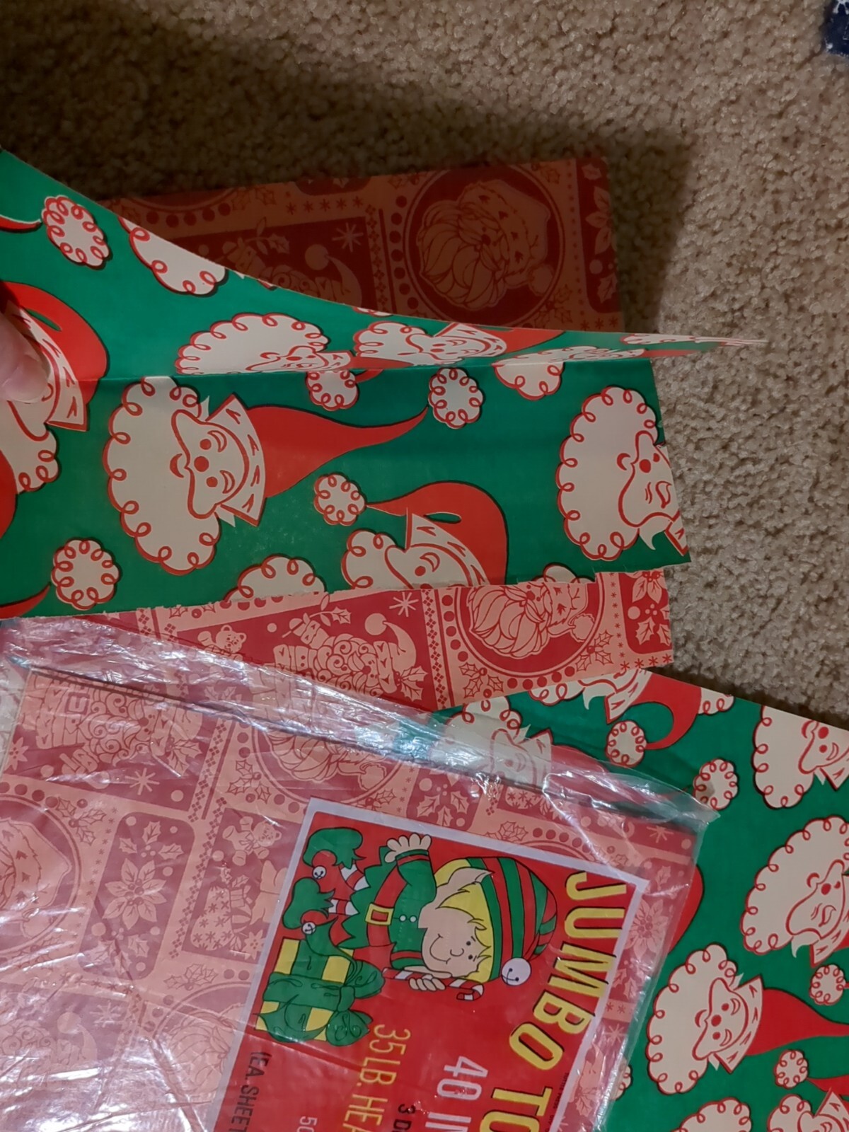 Vintage Christmas Gift Wrap 40 in. Wide Jumbo Toy Wrap