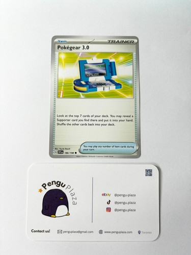 Pokegear 3.0 - 186/198 - Common Scarlet and Violet Pokemon TCG NM