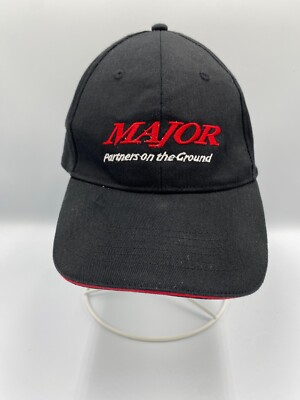 Major Partners On The Ground Oil Drilling V=QR Fitted Hat Cap Size M/L Black