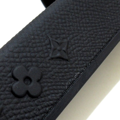 Auth LOUIS VUITTON Waterfront Line Mules 1A3PRS Black - VS0260 Men's 