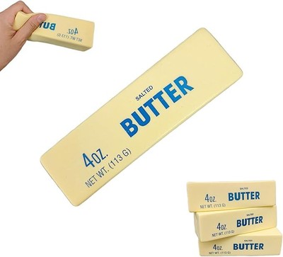 Butter Stick Slow Rising Squishy Toy,Salted Butter Stick Squishy Soft Fidget Toy