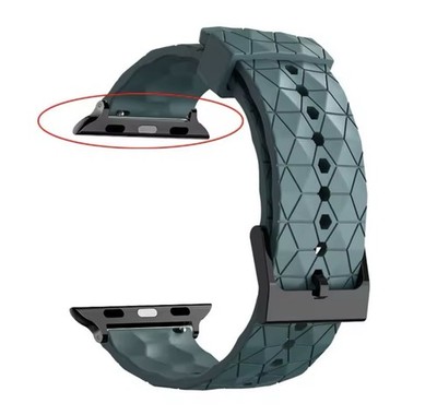 Armband Für Apple Watch Ultra 4 5 6 7 8 9 3D Blox Hochwertig Schwarz Grün #20