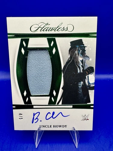 2024 Panini Flawless WWE Uncle Howdy 4/5 Autograph Emerald