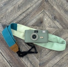 Heyday 35mm Camera with Built-In Flash - Jade, Focus-Free Lens w/ Matching Strap