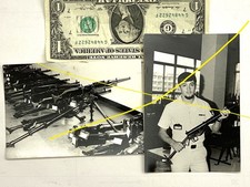 (2) Vintage *COMMUNIST WEAPONS DEPOT & USN PO w. SILENCED BRITISH MkII STEN* BW