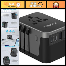 Universal Travel Adapter 30W, International Power Plug Converter, Worldwide Use