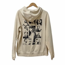 Taylor Swift Eras Tour Graphic Hoodie Sweatshirt Size S Cream Official Merch