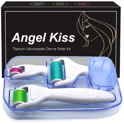 Derma Roller 4 in 1 Microneedling Kit für Gesicht und Körper 0,25/0,3 mm