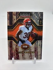 Chase Brown 2024 Wild Card Automania Vintage Flag RC /10 Cincinnati Bengals