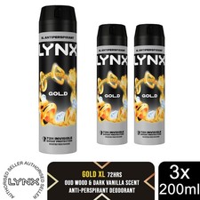 Lynx XL Anti-Perspirant 72-Hour Sweat Protection Deodorant 200ml, 3 Pack