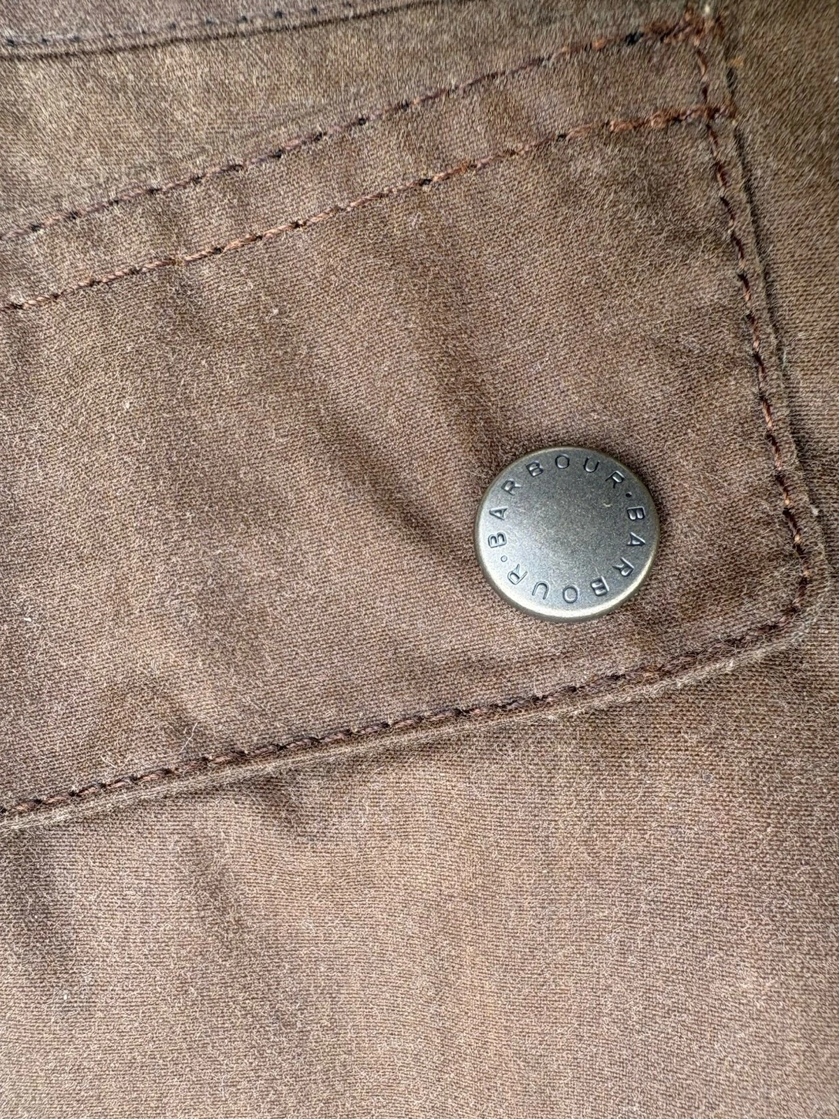 Barbour Men's Waxed Jacket Brown Quilted Lining Steve McQueen Medium M - product detail image 8