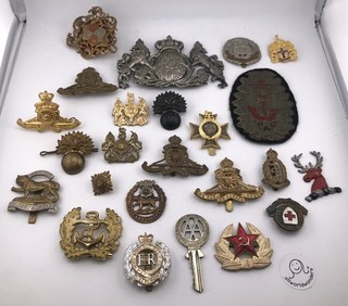 Vintage Military Cap Badge Job Lot RAF Royal Artillery AA Soviet Red Star