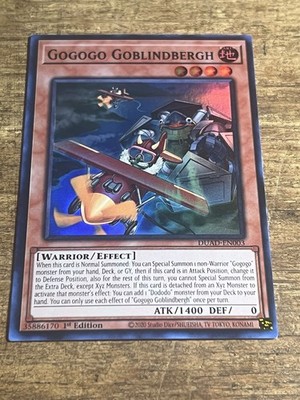 Yugioh Gogogo Goblindbergh DUAD-EN003 1st Edition Super Rare NM