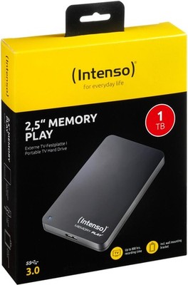 1TB Intenso (2,5 Zoll) MemoryPlay 3.0 TV-Festplatte