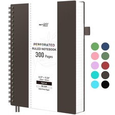 Spiral College Ruled Notebook, 300 Perforated Pages, A4 Large Size 8.2" x 11...