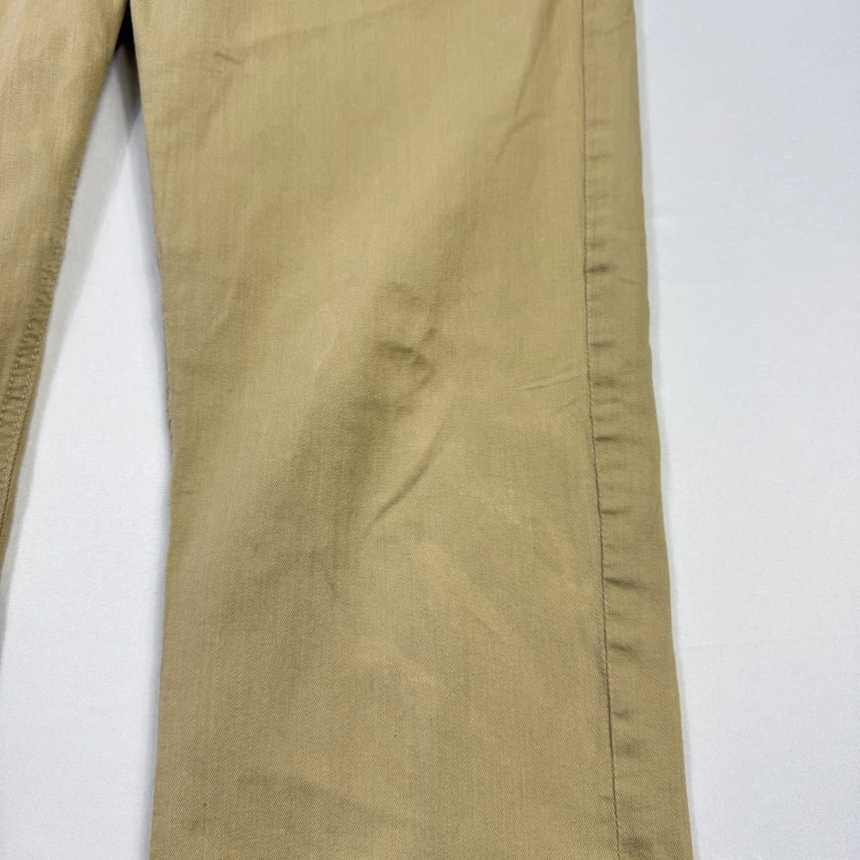 Pantalones de mezclilla Buffalo Evan-X de algodón elastano ajustados elásticos caqui tostado para hombre 34x32 Foto 3 de 4