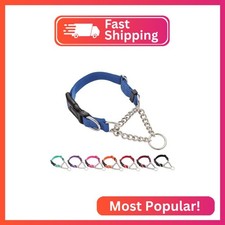 Yunleparks Martingale Collar for Dogs,Escape Proof No Pull, Blue, Medium