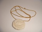 VINTAGE SIGNED LENOX NECKLACE PORCELAIN ROSE PENDANT ESTATE — photo 6