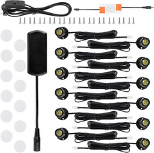12Pcs Warm White Mini LED Spotlights for Display, 3000K Under Cabinet Lights