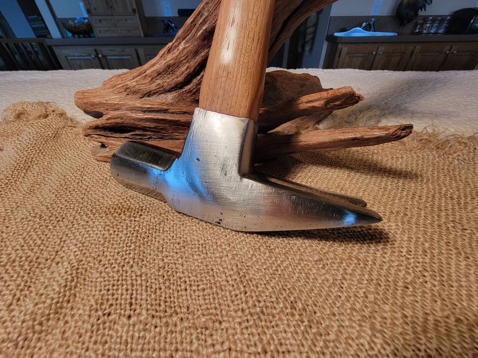 Stanley vintage 32 OZ. Martillo de marco de garra recta nuevo mango de nogal americano Foto 4 de 4