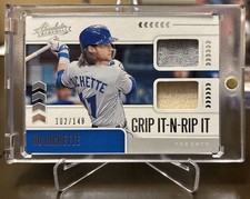 2020 Panini Absolute - Grip It-N-Rip It Bo Bichette #GNR-BB /149 (MEM, RC)