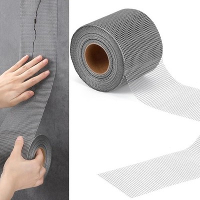 Cement Board Joint Tape Self Adhesive Fiberglass Mesh Gray 150 ft x 4 in for
