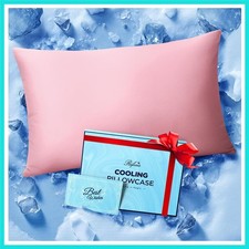 Ice Cooling Pillowcase for Hot Sleepers, Instantly Cool, Stays Cold All Night...