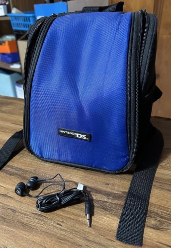 OEM Nintendo Mini Backpack Earbud BUNDLE Carry Case Bag DS LITE 2DS 3DS XL DSi