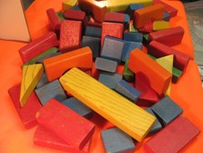 Vintage LOT Wooden ITEMS /  BLOCKS 30+PIECES