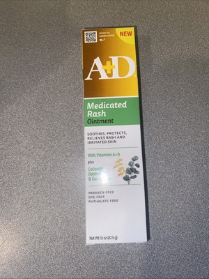 A+D Medicated Rash Ointment   Relieves Rash & Irritated Skin, 1.5oz