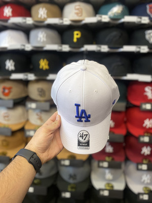 Los Angeles Dodgers White 47' Brand MVP Adjustable Hat | eBay