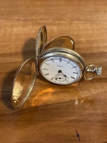 Elgin Pocket Watch GF Hunter Runs J Boss Keystone