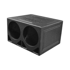 Qpower Dual 10-Inch Turbo Ported Subwoofer Enclosure - Model QBOMB10TB