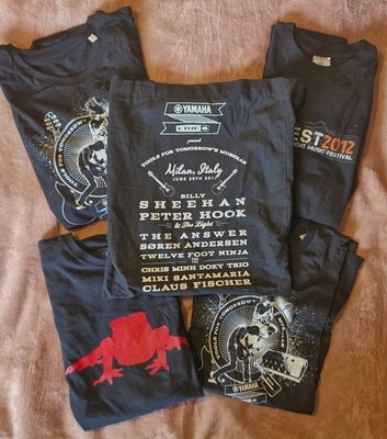 PETER HOOK (JOY DIVISION NEW ORDER) Personal 4 T-Shirts Totty Bag Entry Pass