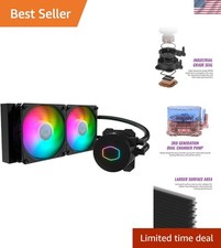 MasterLiquid ML240L V2 ARGB 240mm Water Cooling CPU Cooler - Stylish  Silent