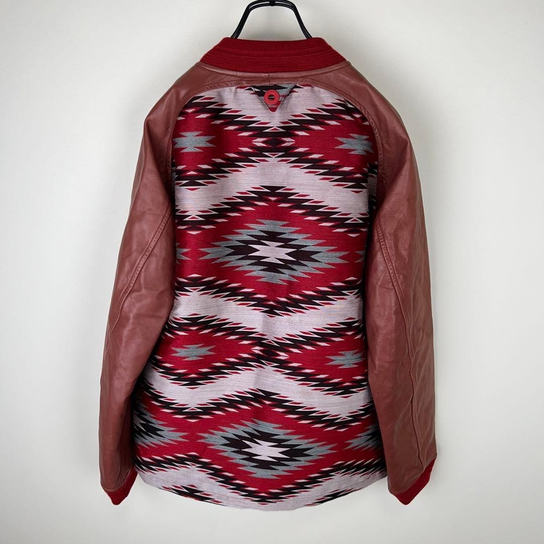 White Mountaineering Native Pattern College Jacke… - image 4