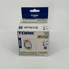 NSI Tork RTN112 Indoor Plug-in Appliance Timer 24 hr Programming