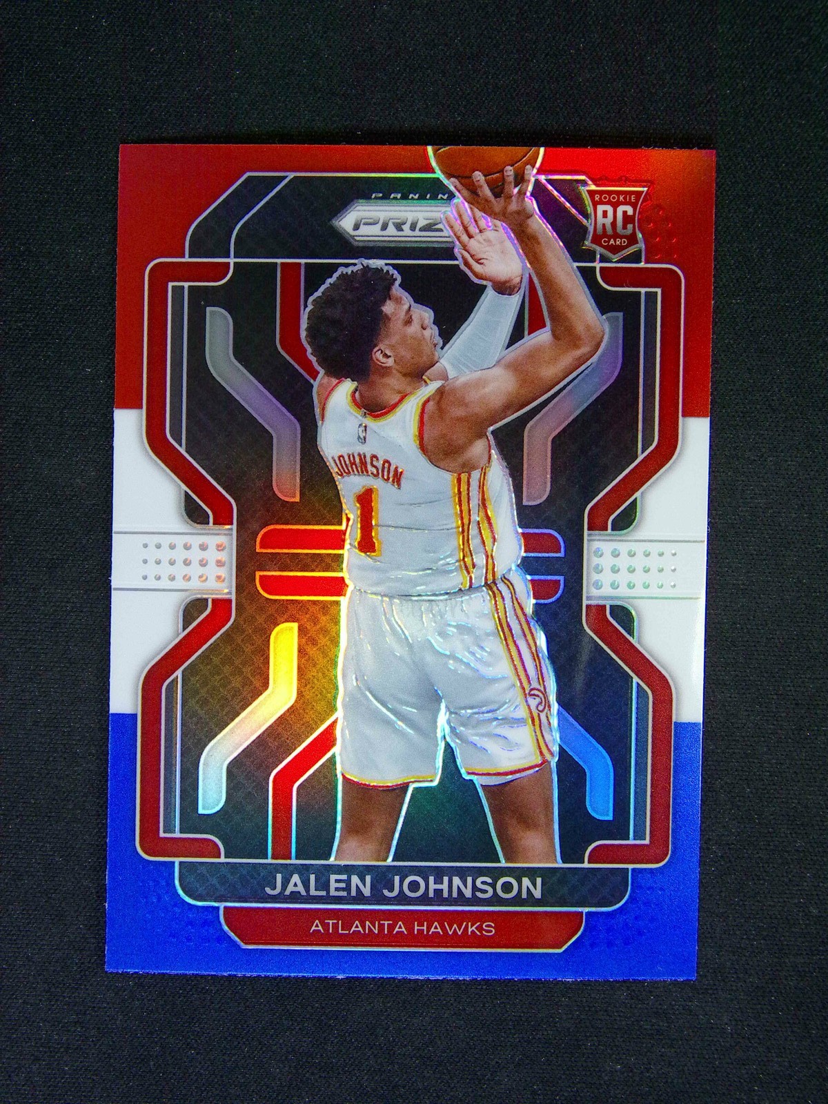 2021-22 Panini Prizm Jalen Johnson #305 RC Red White Blue