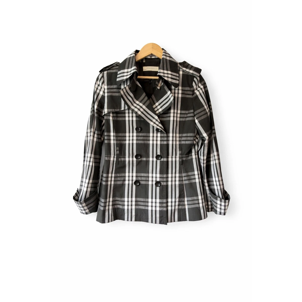 Veste Zara Tweed à Carreaux - Blazer Bouclé Taille S (UK 8), Occasion En Très Bon état, Style Tartan