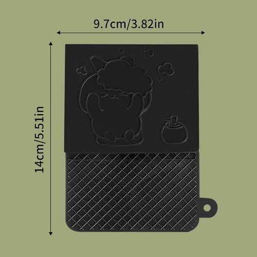 Black Silica Gel Painless Scrub Bath Round Bath Supplies Household Bath Tool - Picture 4 of 9