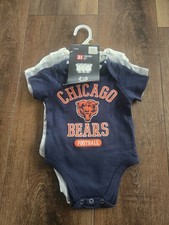 Chicago Bears Toddler Boys Creeper 3 Piece Set 0-3 Months