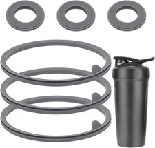 6Pcs Lid Gasket Replacement for Blender Bottle Strada Flip Shaker Cup Water Bott