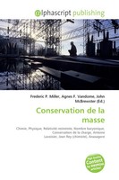 Frederic P. Miller (U. A.) | Conservation De La Masse | Taschenbuch (2026)