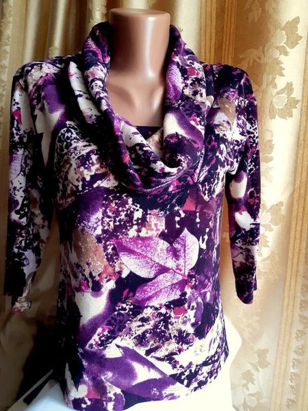 Women Sarah Hamilton Shirt Purple Polyester 38 / M