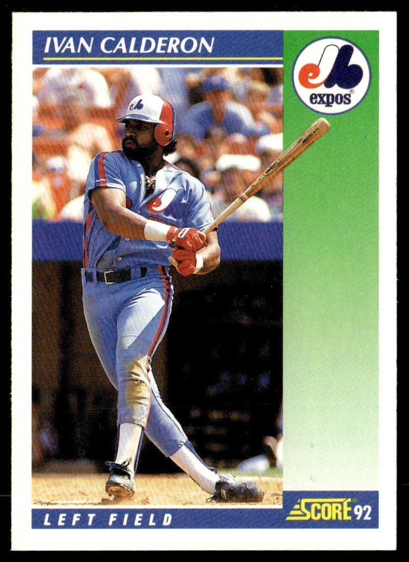 1992 Score Ivan Calderon Montreal Expos #83