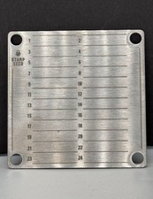 Titanium Crypto Stamp Seed Phrase Recovery Storage Metal Plate 24 Words