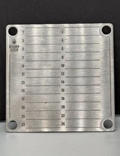 Titanium Crypto Stamp Seed Phrase Recovery Storage Metal Plate 24 Words