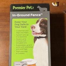 Premier Pet In-Ground Fence System Waterproof Receiver Collar Up to 1/3 Acre